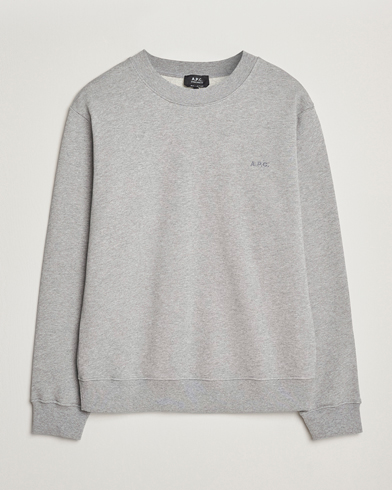 Herren | Neue Produktbilder | A.P.C. | Embroidered APC Sweatshirt Heather Grey