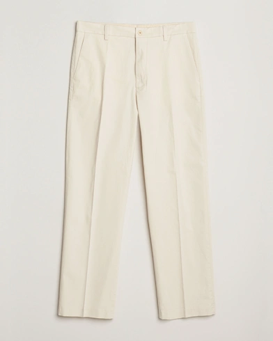 NN07 Paw Relaxed Fit Pleated Chinos Ivory – Weiß