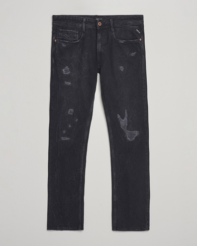 Replay Rocco Comfort Fit Stretch Jeans Washed Black – Schwarz