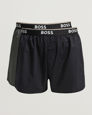Herren | BOSS BLACK | BOSS BLACK 2-Pack Boxer Shorts Green/Black
