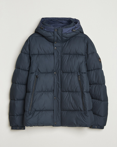 BOSS ORANGE Omaris Down Hooded Jacket Dark Blue – Blau