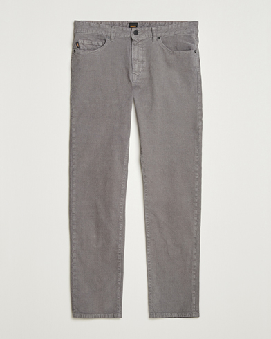 BOSS ORANGE Delaware Corduroy Cotton 5-Pocket Pants Open Grey – Grau