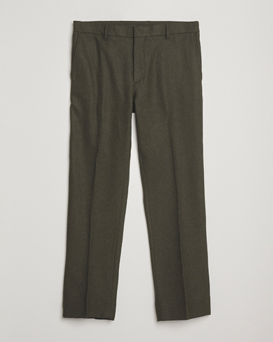 J.Lindeberg Soren Cash Stretch Flannel Trousers Forest Green – Grün