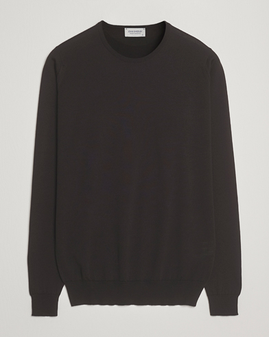 John Smedley Lundy Extra Fine Merino Crew Neck Faulkner Brown – Braun