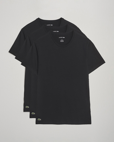 Lacoste 3-Pack Crew Neck T-Shirt Black – Schwarz