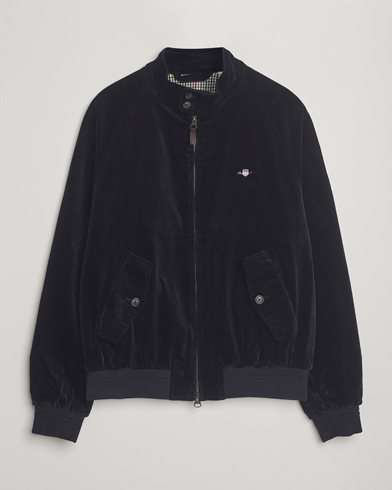 Gant Corduroy Harrington Jacket Evening Blue – Blau