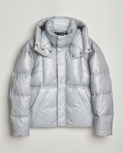 J.Lindeberg Kade Down Hooded Jacket High Rise – Grau