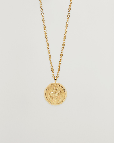 Tom Wood Coin Pendant Necklace Gold – Gold