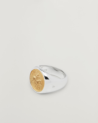 Tom Wood Coin Pinky Ring Silver/Gold – Silber