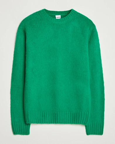 Aspesi Brushed Shetland Sweater Green – Grün