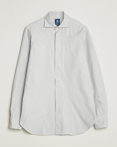 Herren | Finamore Napoli | Finamore Napoli Gaeta Flannel Sport Shirt Light Grey