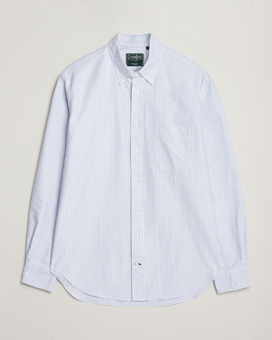 Herren | Gitman Vintage | Gitman Vintage Oxford Button Down Shirt Light Blue Stripe
