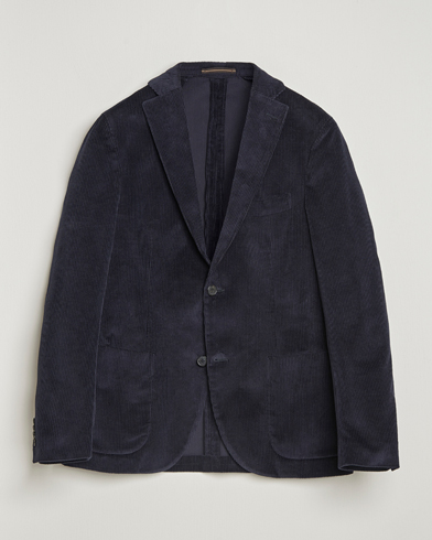 Incotex Corduroy Blazer Navy – Blau