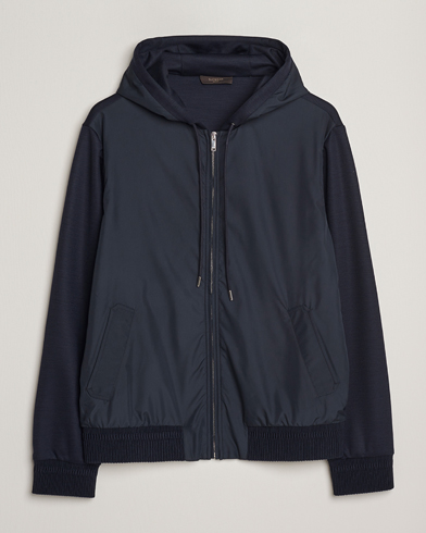 Herren | Zanone | Zanone Full Zip Hybrid Jacket Navy