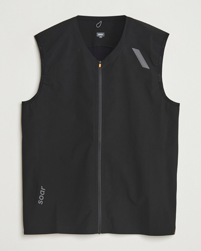 SOAR Running Rainout Gilet Black – Schwarz