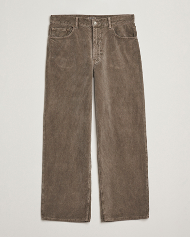 Herren | Auralee | Auralee Dyed Corduroy 5-Pocket Pants Olive
