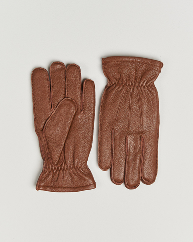 Polo Ralph Lauren Full Grain Leather Gloves Caramel – Braun