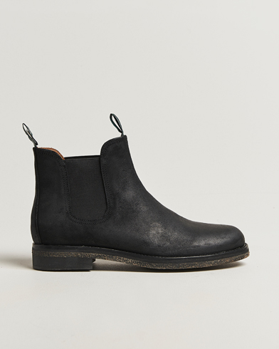 Polo Ralph Lauren Radford Chelsea Boot Black Rough-Out Suede – Schwarz