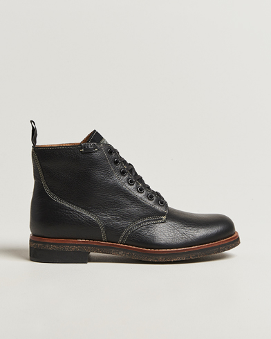 Polo Ralph Lauren Radford Oiled Leather Boot Black Calf – Schwarz