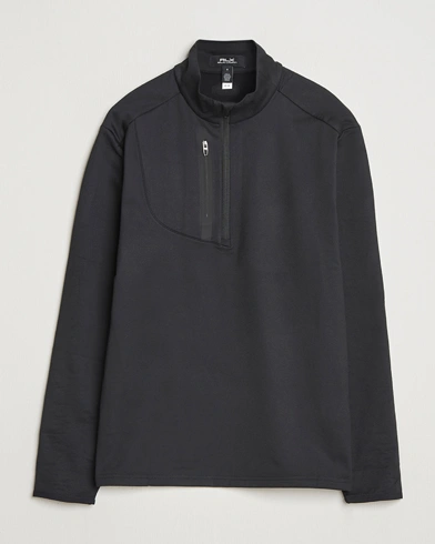 Herren | RLX Ralph Lauren | RLX Ralph Lauren Luxury Jersey Half Zip Polo Black