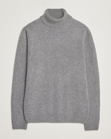 Stenströms Brushed Merino Rollneck Grey – Grau