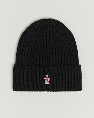 Herren | Moncler Grenoble | Moncler Grenoble Rib Wool Beanie Black