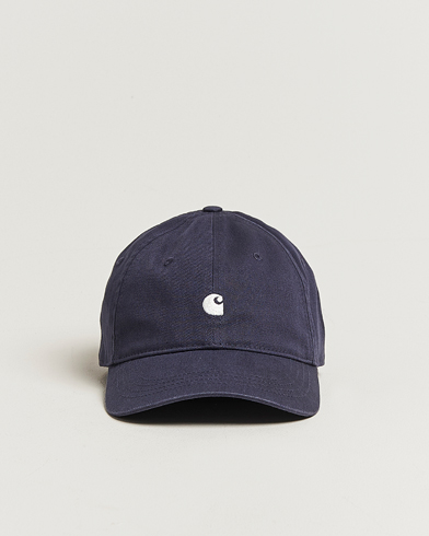 Carhartt WIP Madison Logo Cap Dark Navy – Blau