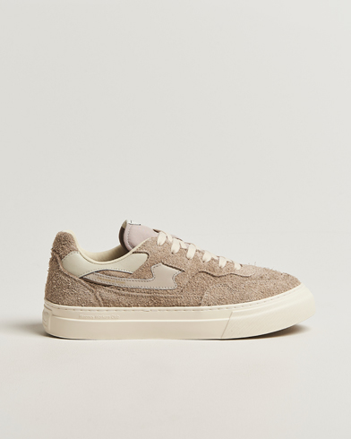 Stepney Workers Club Pearl S-Strike Suede Sneaker Raw Taupe – Grau