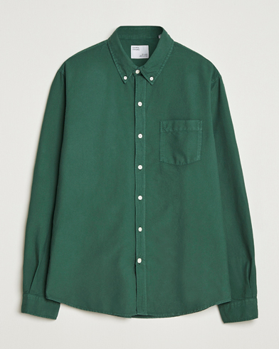 Colorful Standard Classic Organic Oxford Button Down Shirt Emerald Green – Grün