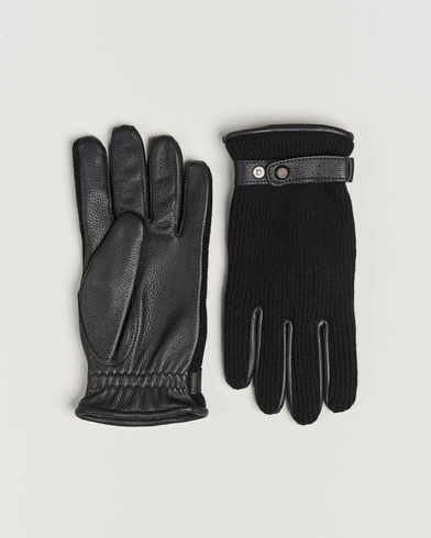 Hestra Christopher Cashmere/Elkskin Glove Black – Schwarz