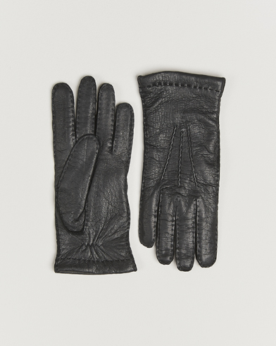 Hestra Peccary Handsewn Cashmere Lined Glove Black – Schwarz