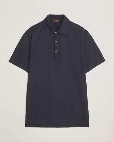 Stenströms Supima Cotton Polo Shirt Navy – Blau