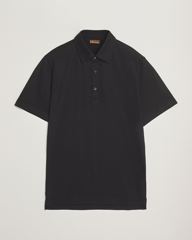 Stenströms Supima Cotton Polo Shirt Black – Schwarz