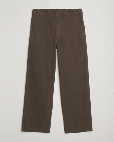 orSlow Wide Fit French Work Pants Coffee Brown – Braun