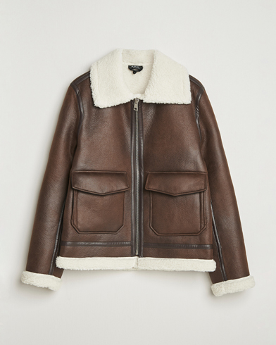 A.P.C. Tommy Aviator Jacket Brown – Braun