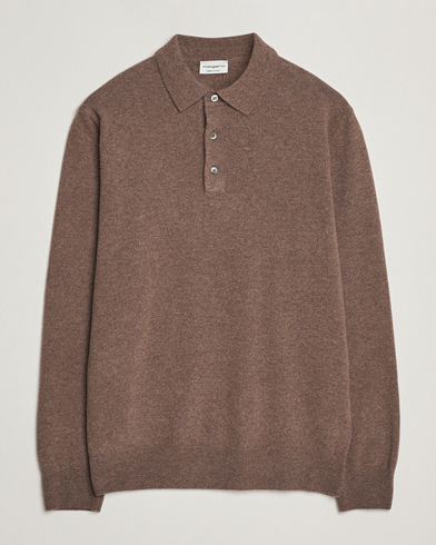 Morgano Wool/Cashmere Polo Brown – Braun