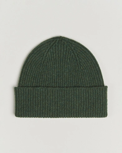 Robert Mackie Clyde Lambswool Beanie Green – Grün