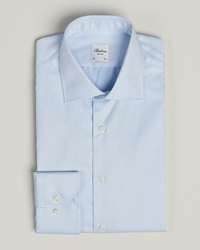 Stenströms Regular Fit Cotton Twill Shirt Blue – Blau