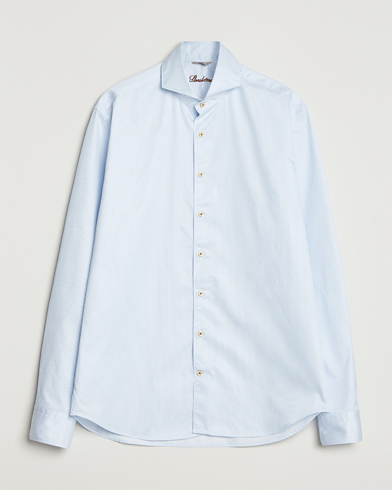 Stenströms Regular Fit Pinstriped Casual Shirt Light Blue – Blau