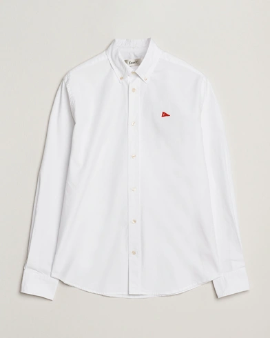 Herren | Forét | Forét Flag Regular Fit Oxford Shirt White
