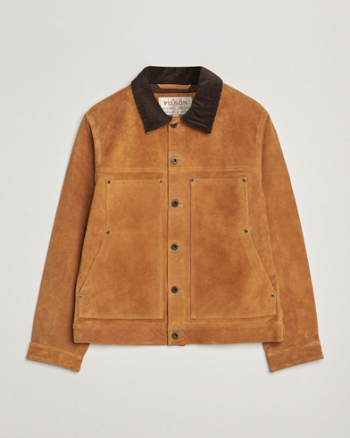 Herren | Filson | Filson Short Lined Suede Cruiser Saddle Brown