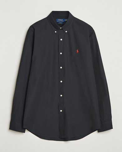 Polo Ralph Lauren Custom Fit Stretch Poplin Shirt Polo Black – Schwarz