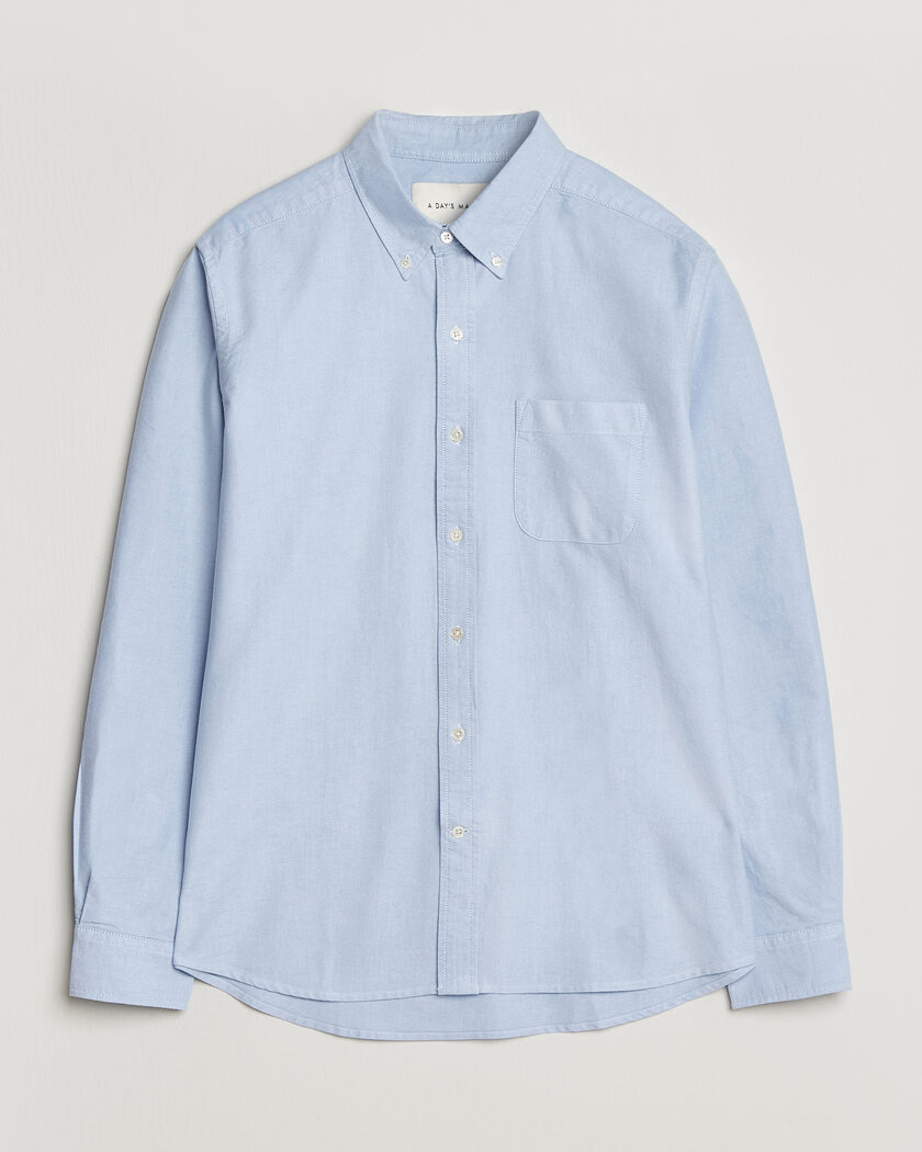 A Day's March Classic Oxford Shirt Light Blue – Blau