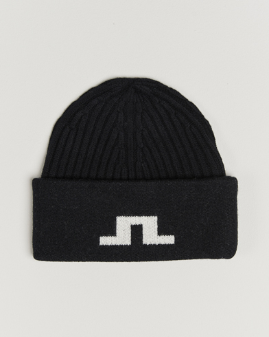 J.Lindeberg Arther Graphic Beanie Black – Schwarz