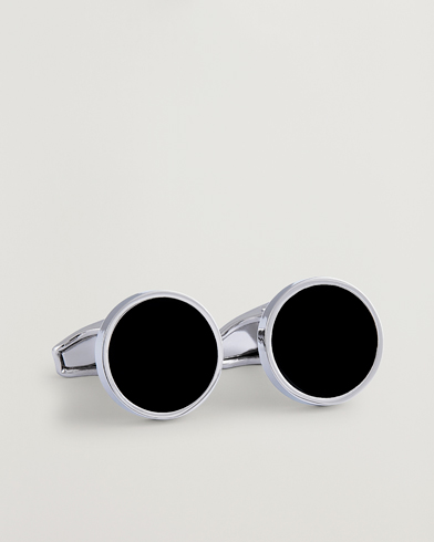 Amanda Christensen Classic Cufflink Silver/Black – Silber