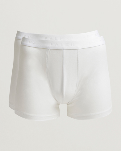 Herren | Falke | Falke 2-Pack Cotton Boxer Briefs White