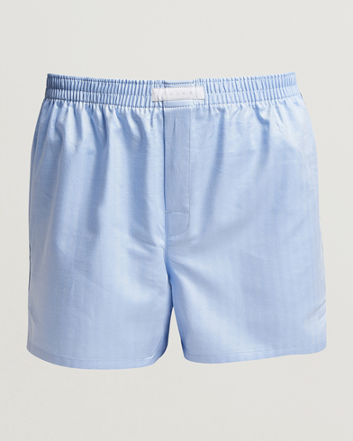 Herren | Falke | Falke Cotton Woven Boxer Shorts Light Blue