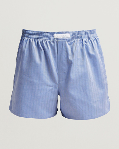 Falke Cotton Woven Boxer Shorts Ocean Blue – Blau