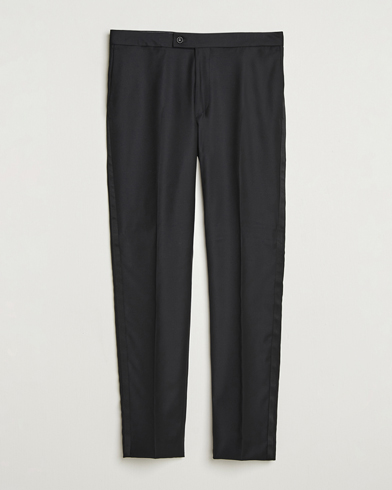 Morris Loro Piana Tuxedo Trousers Black – Schwarz