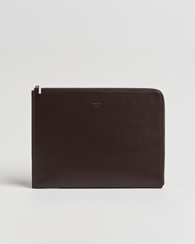 Herren | Tiger of Sweden | Tiger of Sweden Vitama Leather Portfolio Dark Brown